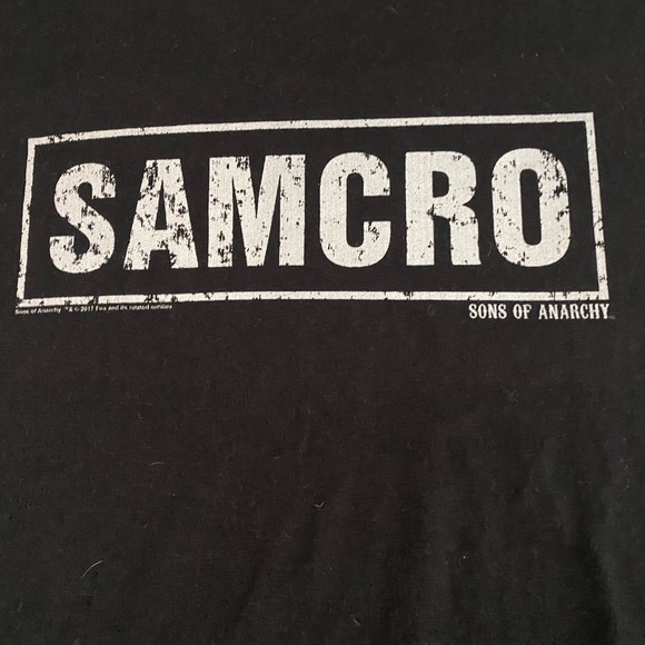 SAMCRO Sons of Anarchy XXL Black Tee - Picture 2 of 3